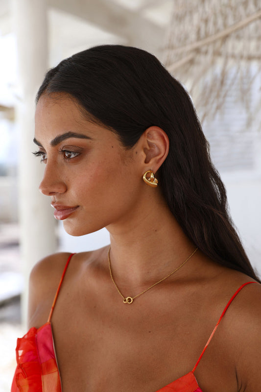 18k gold plated Caught In Destiny Necklace