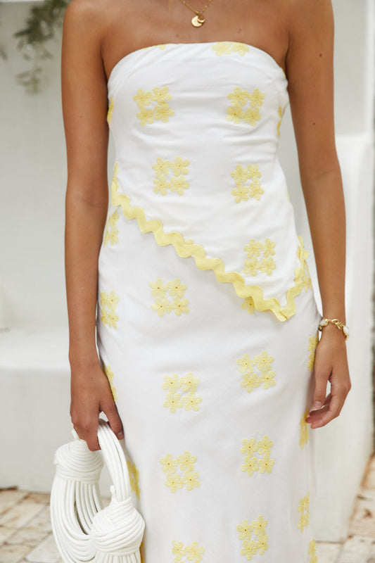 Sunbeam Desire Strapless Top Yellow