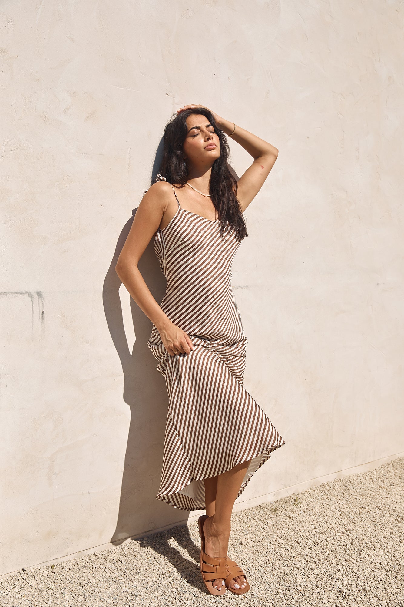 Dedicated To You Maxi Dress Brown