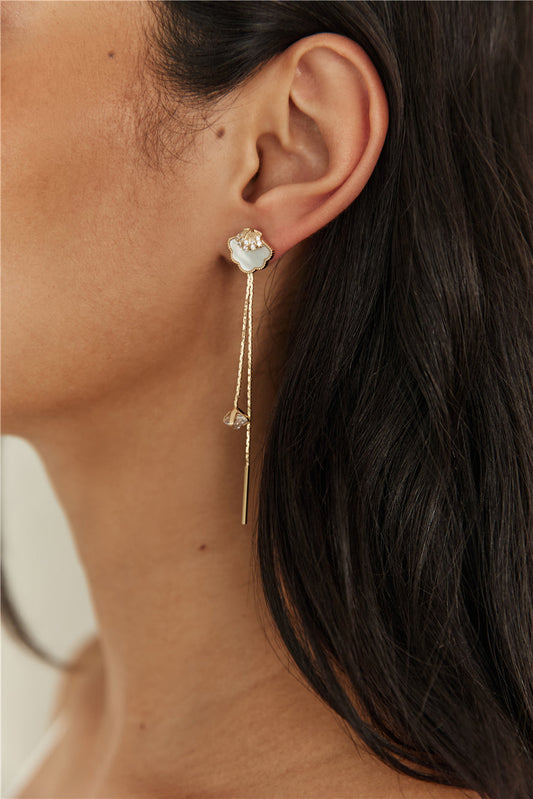 18K Gold Plated Endless Shore Earrings Gold