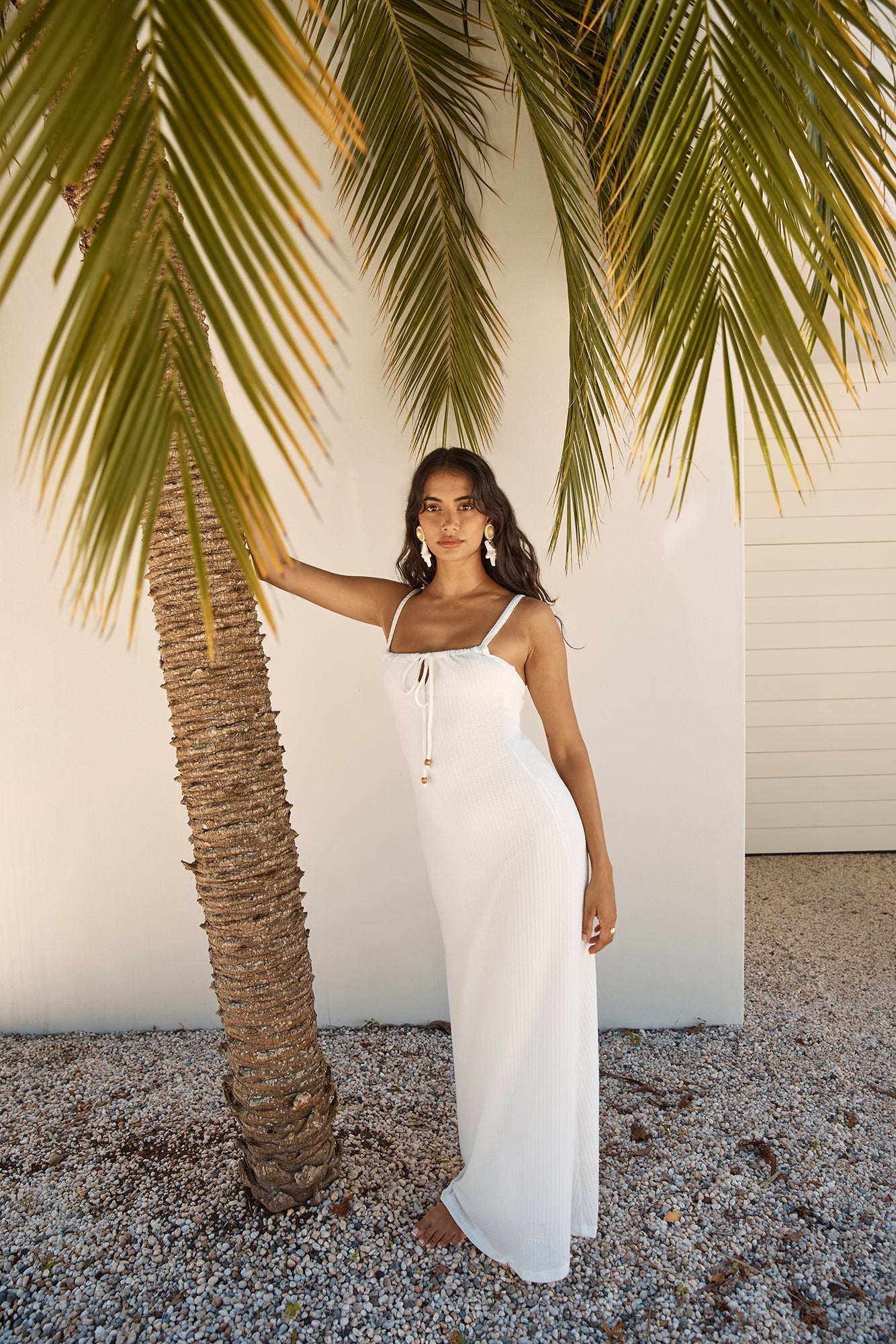 Cabana Bliss Maxi Dress White