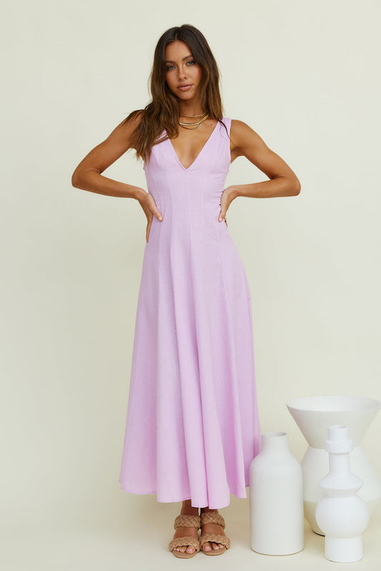 Open Meadows Maxi Dress Lilac