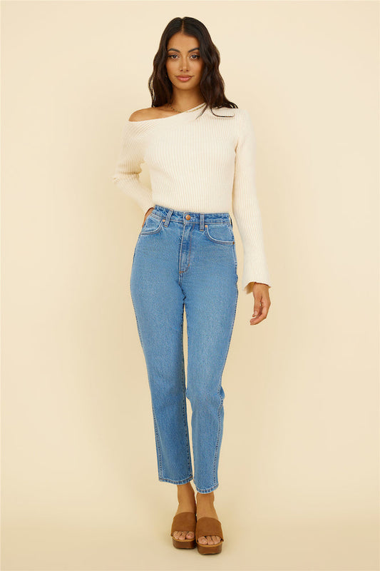 WRANGLER Drew Mom Jean Blue Revival