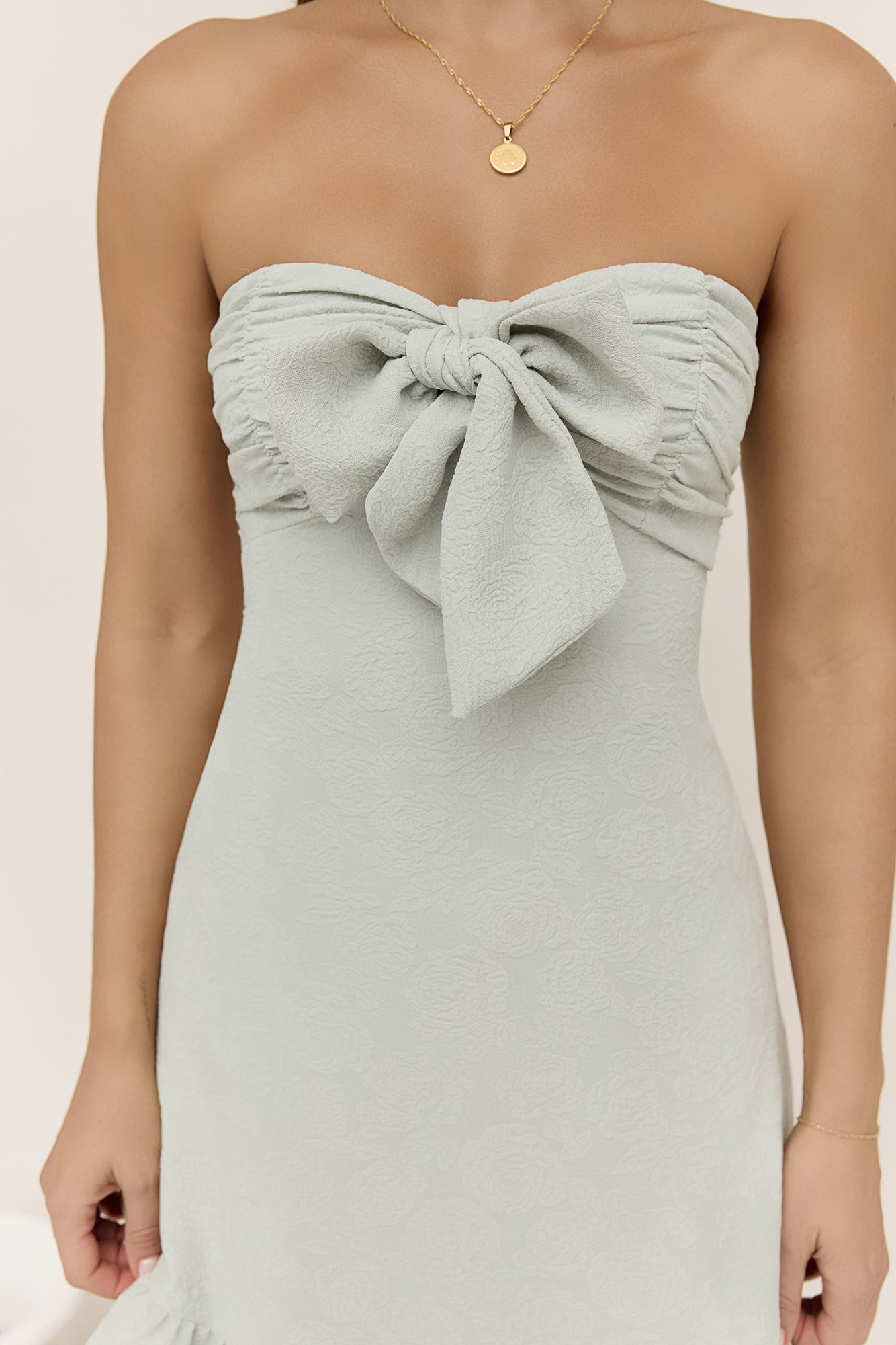 Palm Tree Dreaming Mini Dress Sage