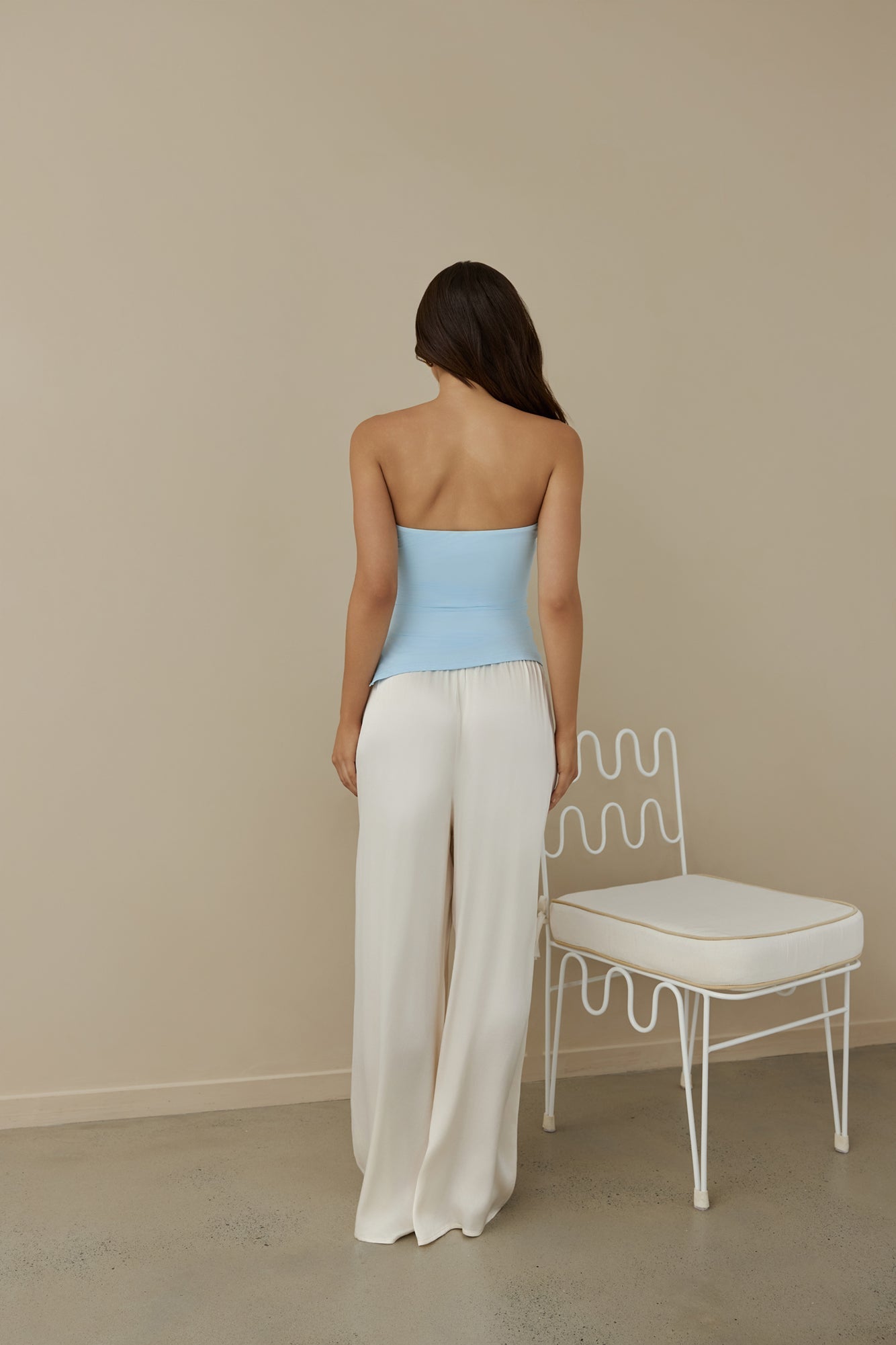 Luna Loves Strapless Top Blue