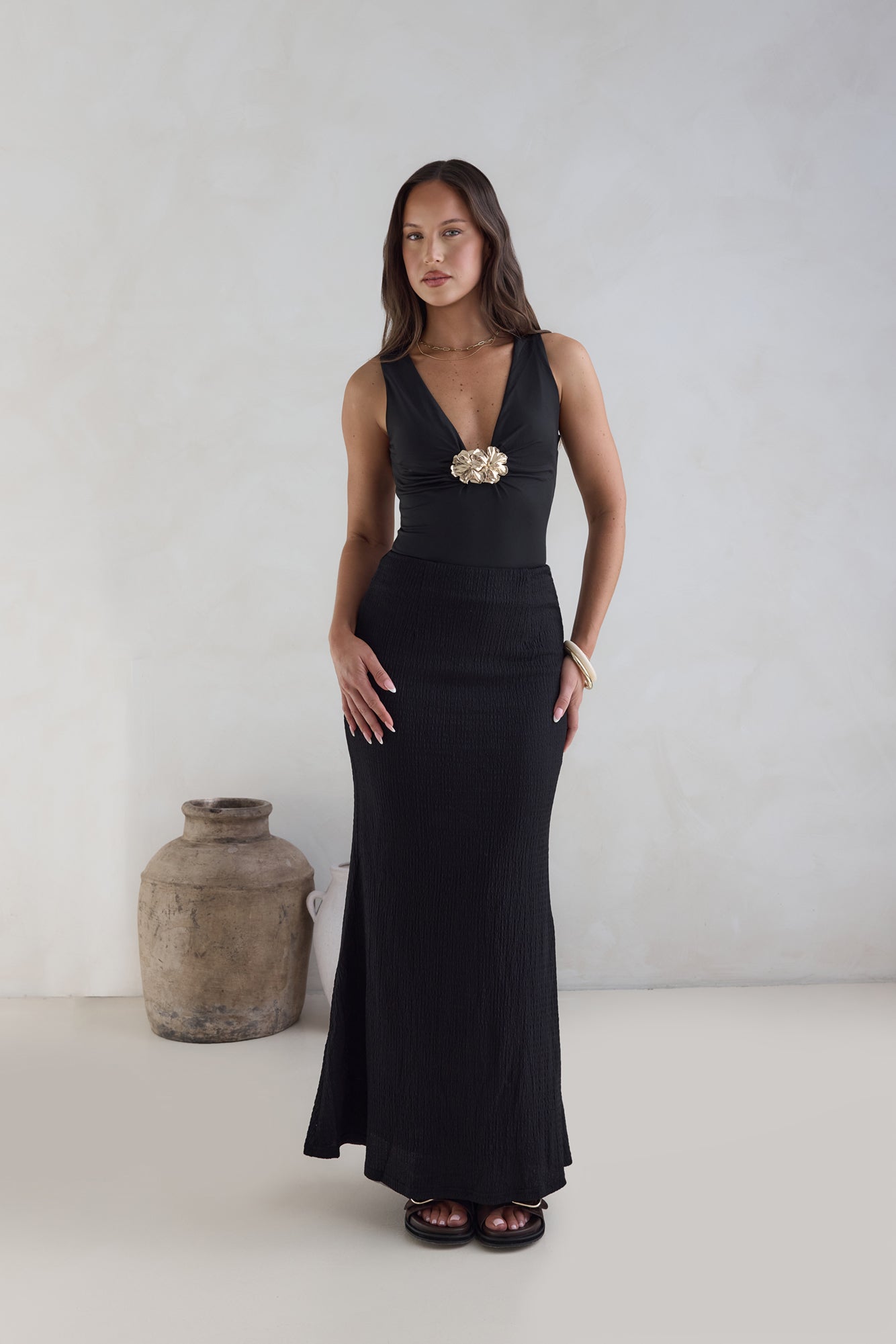 Somewhere She Shines Bodysuit Black