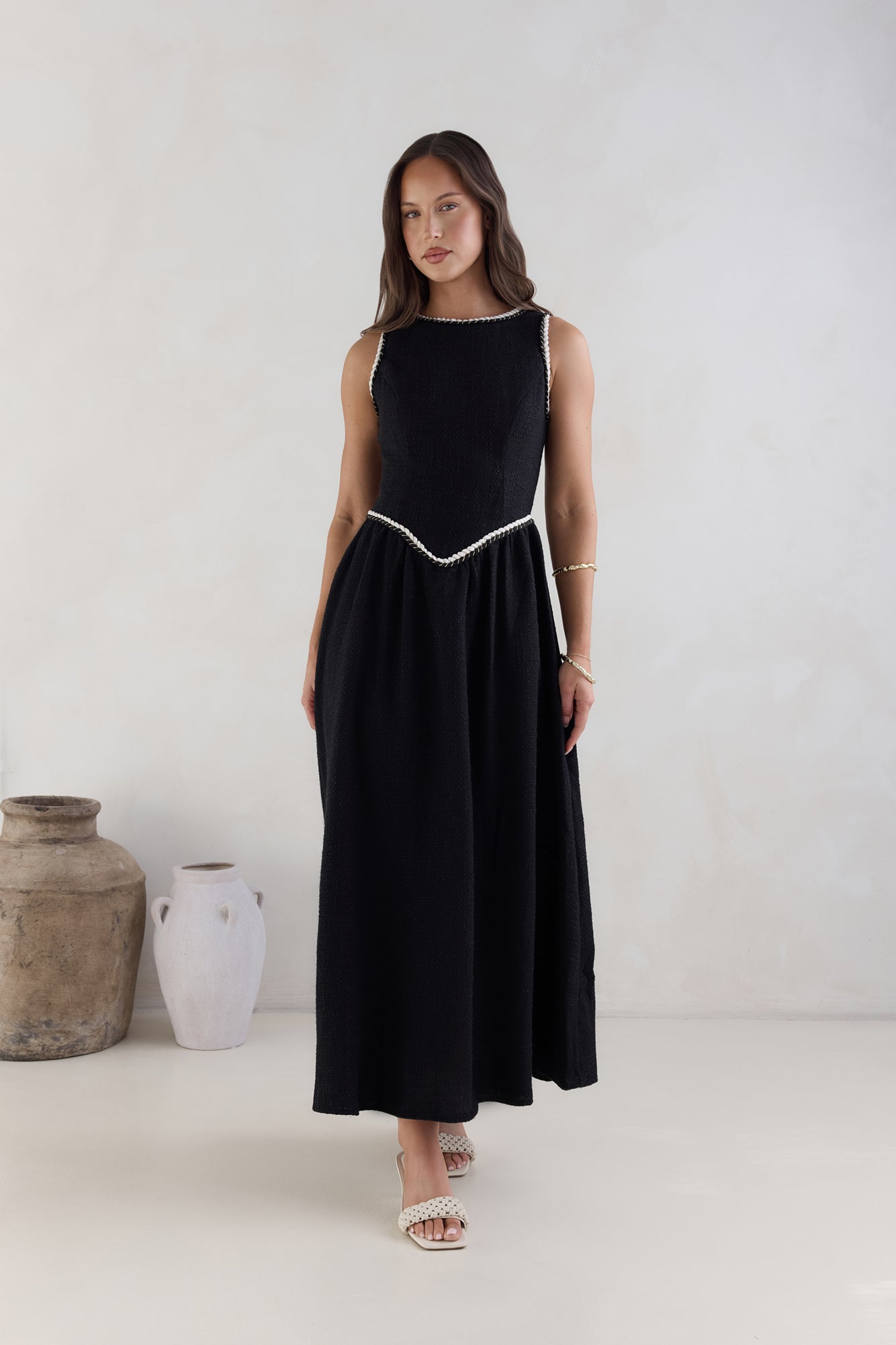 Sea Breeze Stories Maxi Dress Black