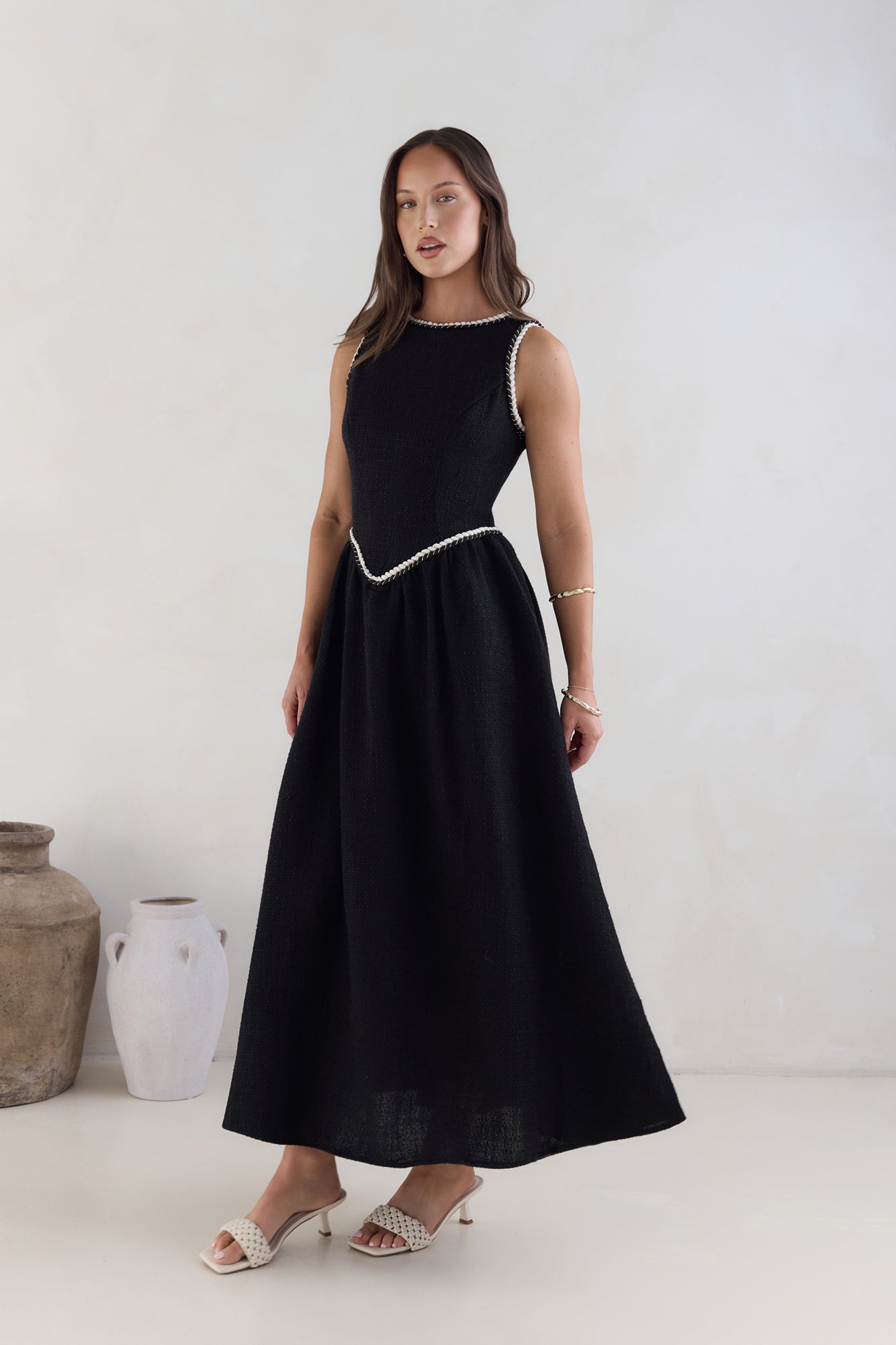 Sea Breeze Stories Maxi Dress Black