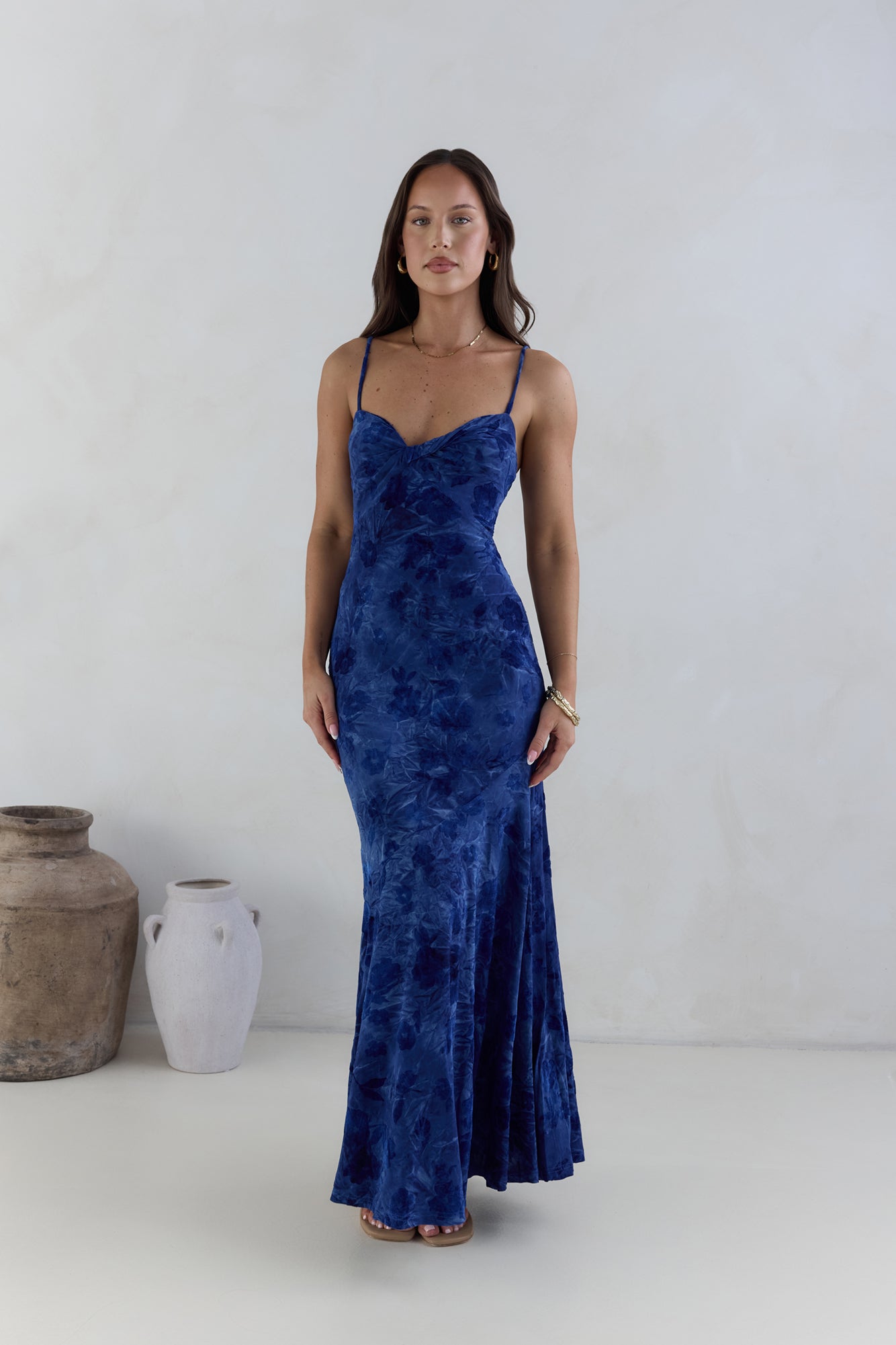 Wander In Style Maxi Dress Blue