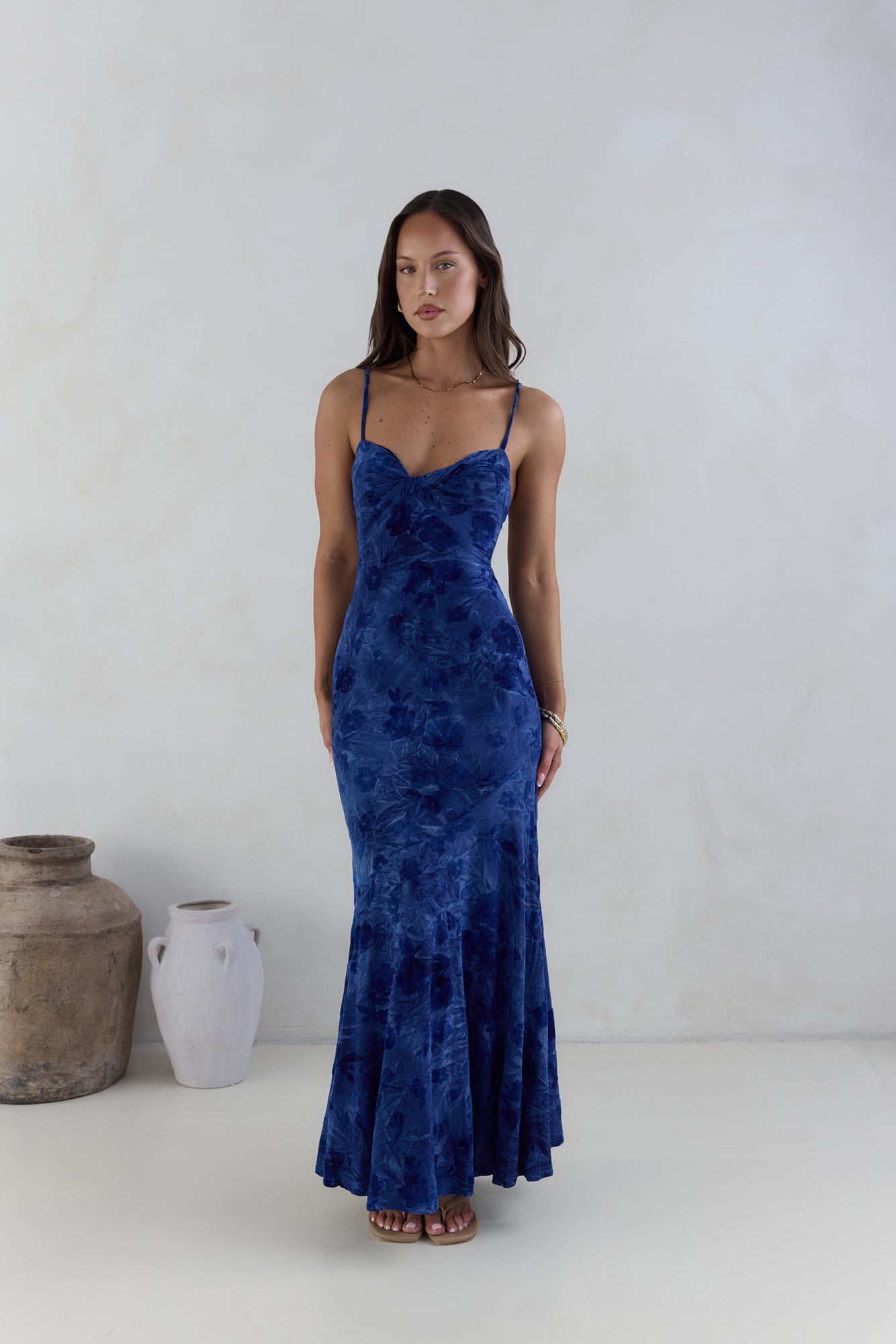 Wander In Style Maxi Dress Blue