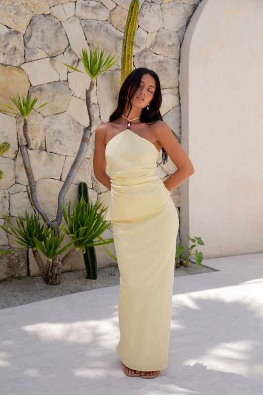 Halzie Maxi Skirt Yellow