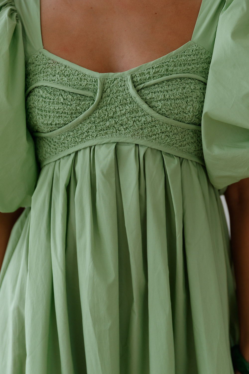 Peaceful Shores Midi Dress Green